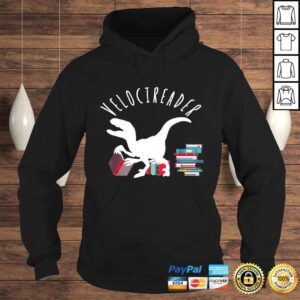 Hoodie Velocireader Awesome Dinosaur Velociraptor back to school TShirt Gift