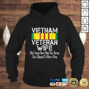 Hoodie Vietnam Veteran Wife Shirt Gift