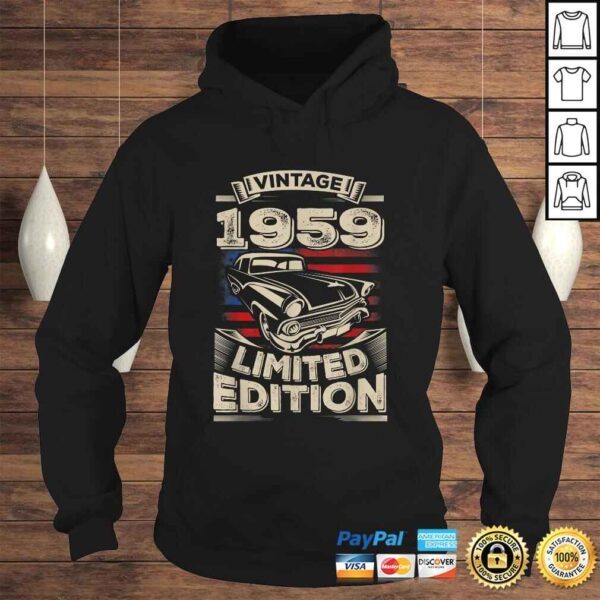 Vintage 1959 61st 61 Years Old birthday Gift For Men Women Shirt - Image 4