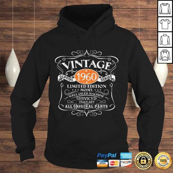 Vintage 1960 60th Birthday All Original Parts Shirt - Image 4