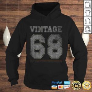 Hoodie Vintage 1968 52 Years Old 52th Birthday Gift Top