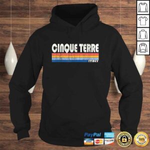 Hoodie Vintage 70s 80s Style Cinque Terre Italy VNeck TShirt