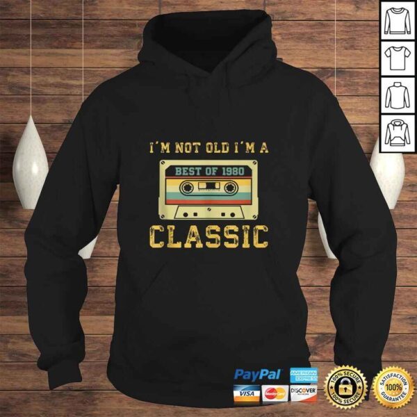 Vintage Cassette I'm Not Old I'm A Classic 1980 39th TShirt - Image 4