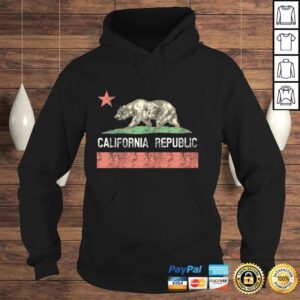 Hoodie Vintage Charcoal California Republic Hoodie