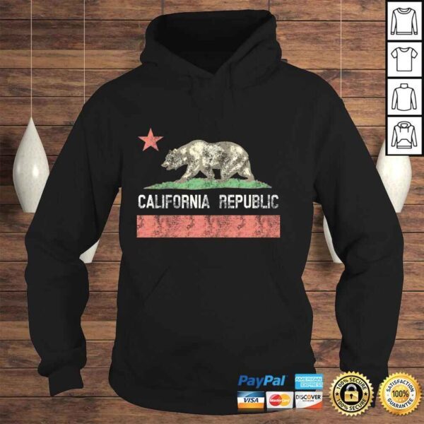 Vintage Charcoal California Republic Hoodie - Image 4