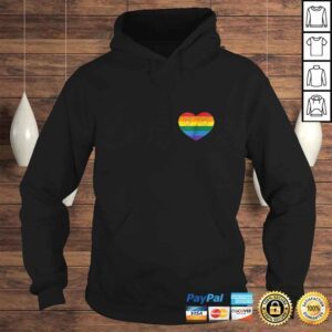 Hoodie Vintage Distressed Gay Pride HearShirt gay flag shirt