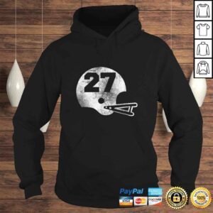 Hoodie Vintage Football Jersey Number 27 Shirt Player Number