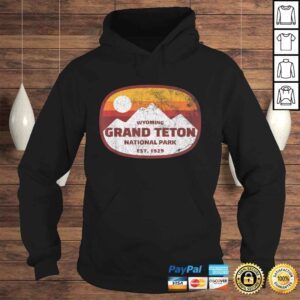 Hoodie Vintage Grand Teton National Park Shirt Distressed