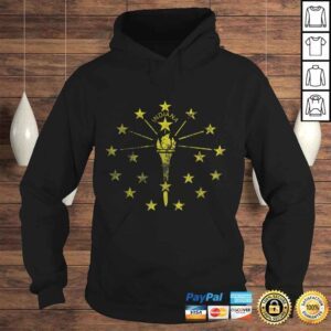 Hoodie Vintage Grunge Flag of Indiana Patriotic Shirt