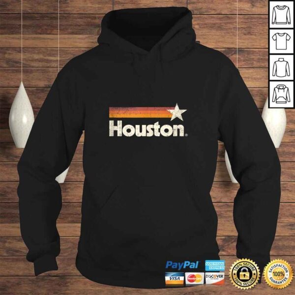 Vintage Houston Texas Shirt Houston Strong Stripes V-Neck T-Shirt - Image 4