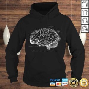 Hoodie Vintage Human Anatomy Brain Tee TTshirt