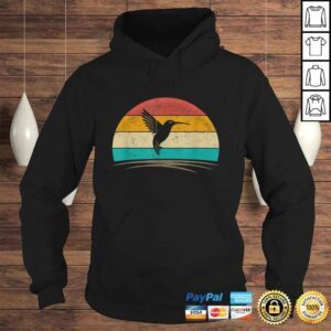 Hoodie Vintage Hummingbird Retro Distressed Hummingbird Men Women TShirt