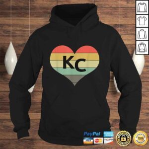 Hoodie Vintage KC Heart Love Kansas City Shirt Men Women And Kid