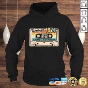 Hoodie Vintage Made in 1974 46th Bithday GIft 46 Years Old Birthday TShirt Gift