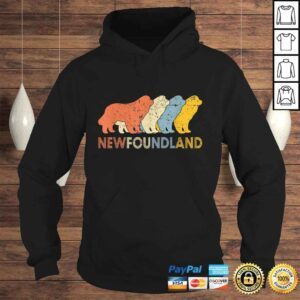 Hoodie Vintage Newfoundland Dog Dad Dog Mom Valentines TShirt