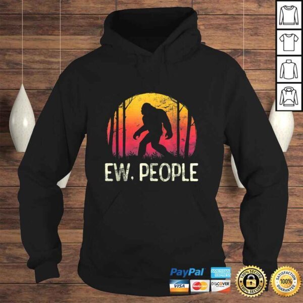 Vintage Retro Ew People Bigfoot Shirt Funny Sasquatch Gift - Image 4