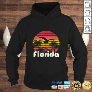 Hoodie Vintage Retro Florida Beach Sun 70s 80s Style Gift Mom Dad TShirt