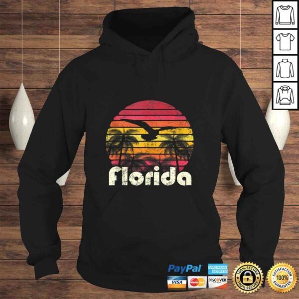 Vintage Retro Florida Beach Sun 70's 80's Style Gift Mom Dad TShirt - Image 4