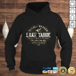 Hoodie Vintage Retro Style Lake Tahoe Zip Hoodie