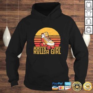 Hoodie Vintage Roller Girl Skating Shirt 80s Vibe Roller Skate