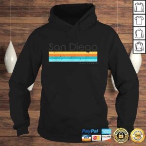 Hoodie Vintage San Diego California CA Retro Design Tshirt