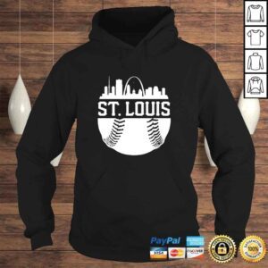 Hoodie Vintage St Louis Baseball Skyline Retro Missouri Tee TShirt