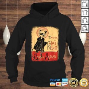 Hoodie Vintage Tournee du Chat Noir Black Cat French Gift Top