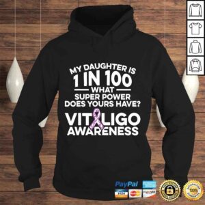 Hoodie Vitiligo Awareness Daughter Strong Melanin Warrior Survivor TShirt