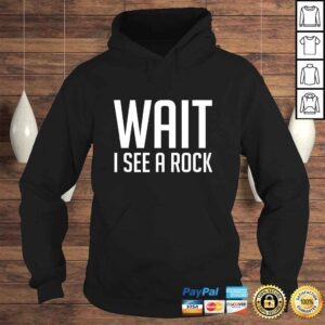 Hoodie Wait I See a Rock Shirt Funny Mineral Collector Geology