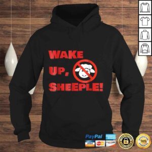 Hoodie Wake Up Sheeple Shirt with antisheep logo