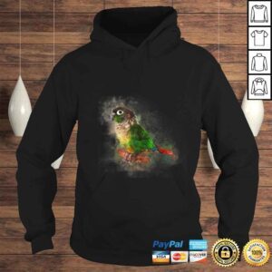 Hoodie Watercolor Green Cheek Conure parroTShirt