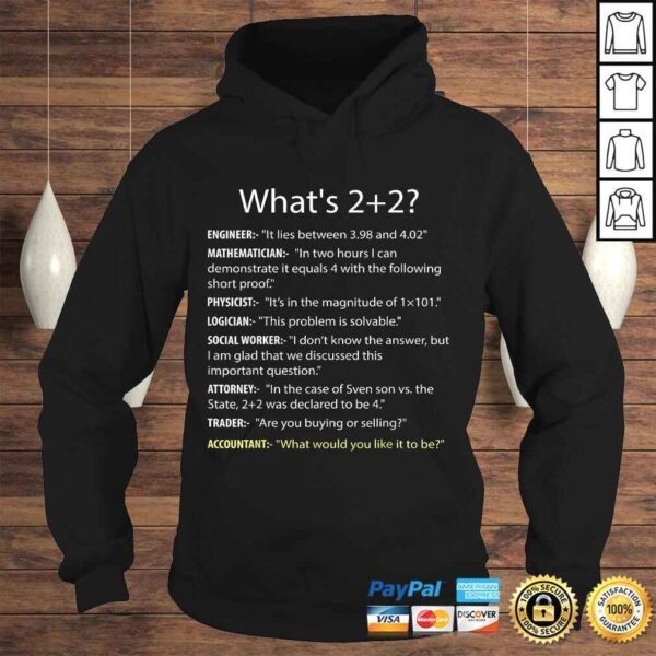 Whats 22 Funny CPA Accountant Accounting Shirt Tee Gift - Image 4