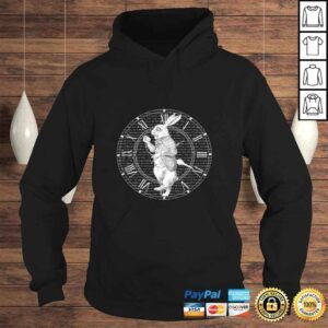 Hoodie White Rabbit Vintage Clock Steampunk TShirt Gift