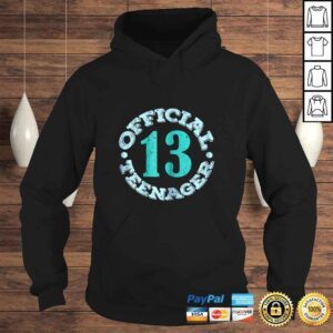 Hoodie Womens 13th Birthday Shirt Girl 13 Official Teenager Outfit