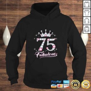 Hoodie Womens 75 And Fabulous 1944 75Th Birthday Gift Tee For Womens Shirt