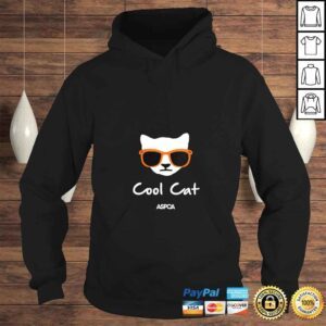 Hoodie Womens ASPCA Cool Cat VNeck Tee TShirt