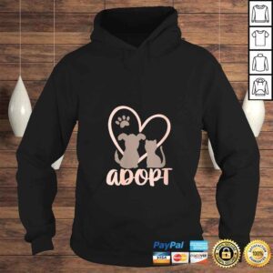 Hoodie Womens Adopt Rescue Pet Owner Rescue Mom or Dad Dog and CaTShirt