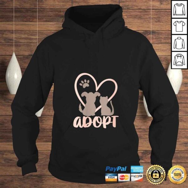 Womens Adopt Rescue Pet Owner Rescue Mom or Dad - Dog and CaTShirt - Image 4