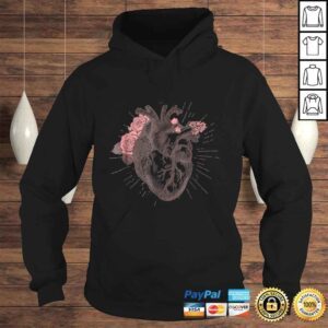 Hoodie Womens Anatomical Heart Human Heart Anatomy Shirt Girls Tee