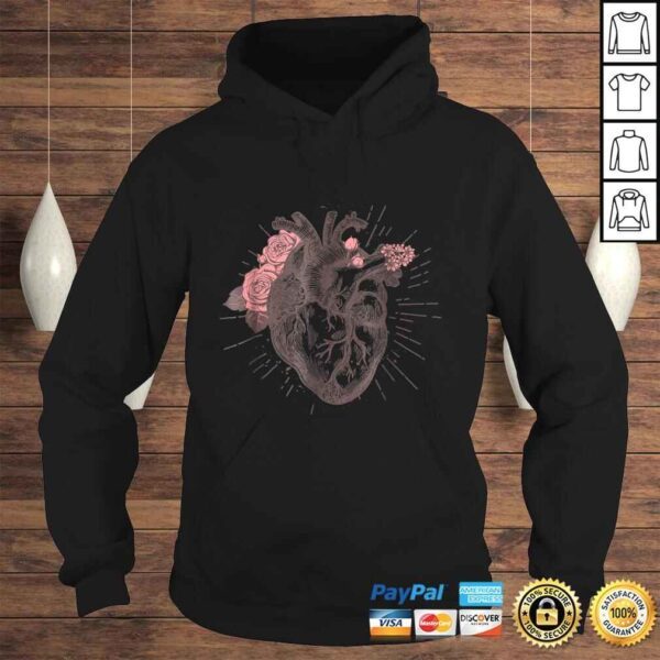 Women's Anatomical Heart Human Heart Anatomy Shirt Girls Tee - Image 4