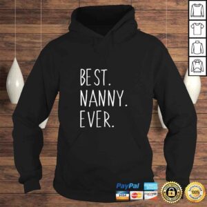 Hoodie Womens Best Nanny Ever Cool Funny Vintage TShirt