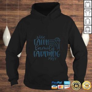 Hoodie Womens Country Faith Family Farming Rustic Barn Design Shirt