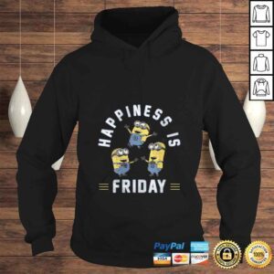 Hoodie Womens Despicable Me Minions Happiness Is Friday Group ShoTShirt