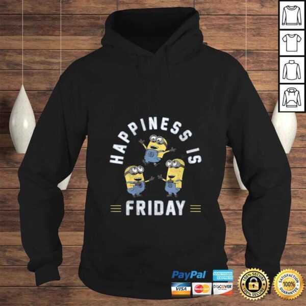 Womens Despicable Me Minions Happiness Is Friday Group ShoTShirt - Image 4