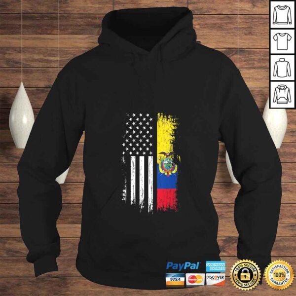 Womens Ecuadorian American Flag Shirt - Pride Ecuador USA Tee Shirt - Image 4