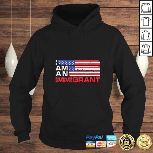 Womens I Am An Immigrant America USA T-shirt - Image 4