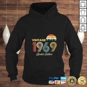 Hoodie Womens Made in 1969 Shirt Vintage 1969 50th Birthday TShirt