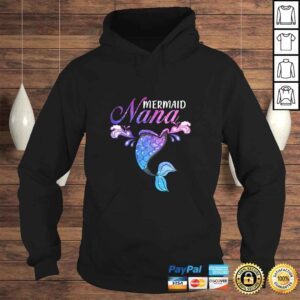 Hoodie Womens Mermaid Nana Mermaid Birthday Party Mothers Day Gift Top