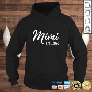 Hoodie Womens Mimi Est 2020 Gift For New Grandma Granny Nana Gigi TShirt