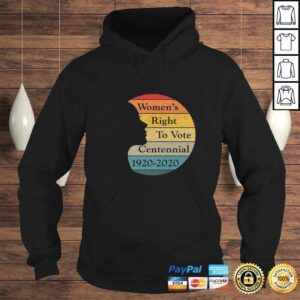 Hoodie Womens Right To Vote Centennial 19202020 Retro Sunset Shirt